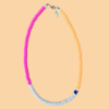 rose fluo - sable - orange fluo
