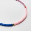 Collier Summer block. 3 couleurs : Klein - Poudre - Lilas bijoux Luna Cox Biarritz