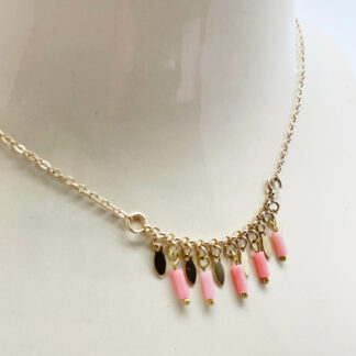 Colliers Corail - corail rose pâle
