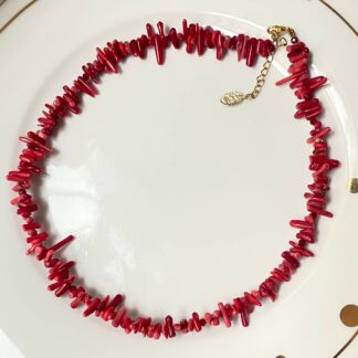 Collier CAPRI corail et perles