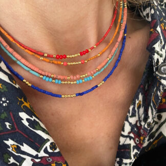 Collier BANGKOK pierres howlite