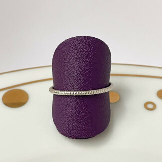 La bague réglable un anneau fin - Palladium